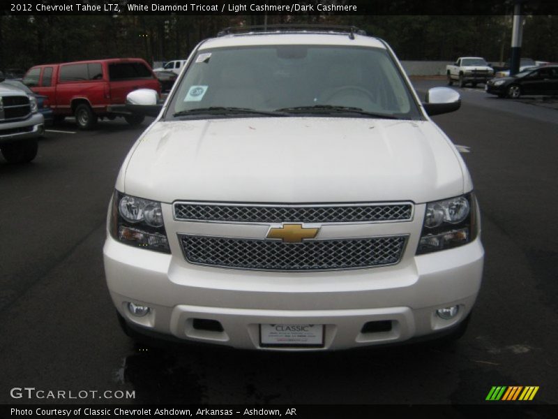 White Diamond Tricoat / Light Cashmere/Dark Cashmere 2012 Chevrolet Tahoe LTZ