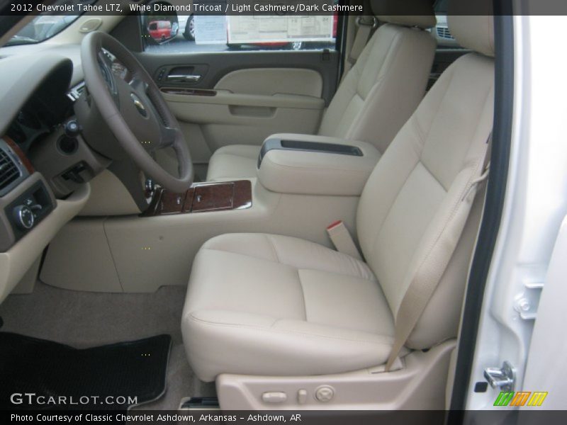White Diamond Tricoat / Light Cashmere/Dark Cashmere 2012 Chevrolet Tahoe LTZ