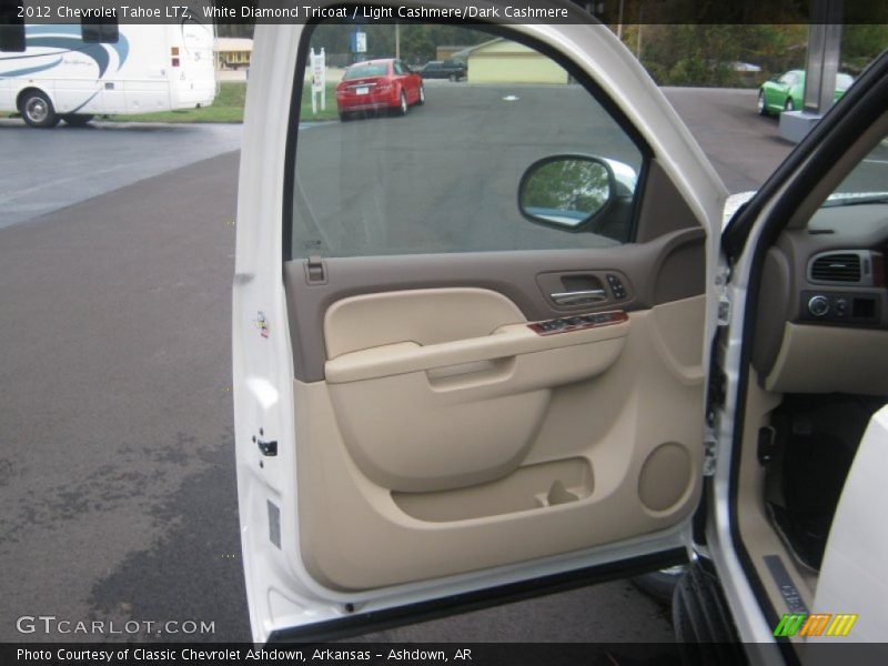 White Diamond Tricoat / Light Cashmere/Dark Cashmere 2012 Chevrolet Tahoe LTZ