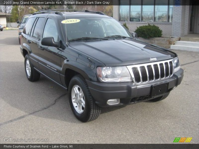 Brilliant Black / Dark Slate Gray 2003 Jeep Grand Cherokee Laredo 4x4