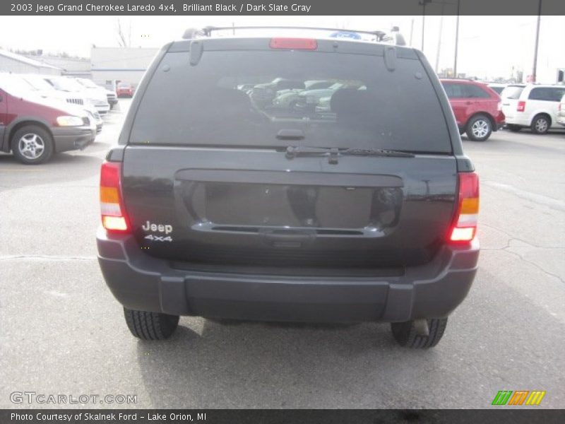Brilliant Black / Dark Slate Gray 2003 Jeep Grand Cherokee Laredo 4x4