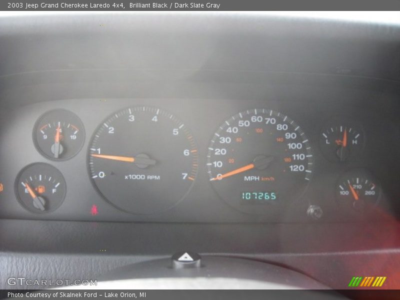 Brilliant Black / Dark Slate Gray 2003 Jeep Grand Cherokee Laredo 4x4