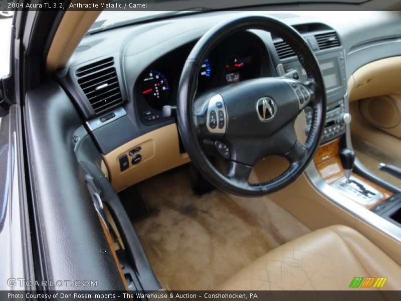 Anthracite Metallic / Camel 2004 Acura TL 3.2
