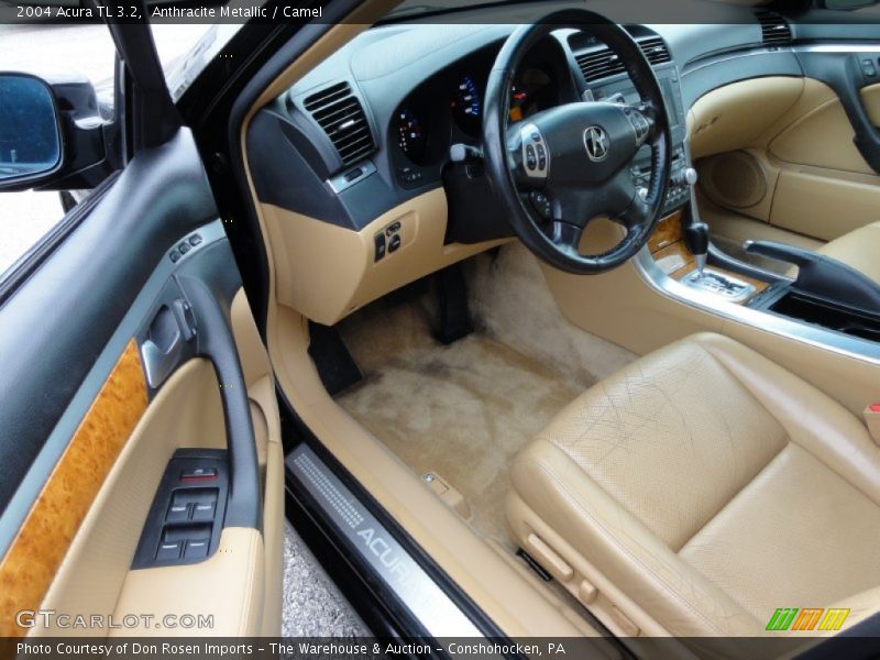 Anthracite Metallic / Camel 2004 Acura TL 3.2