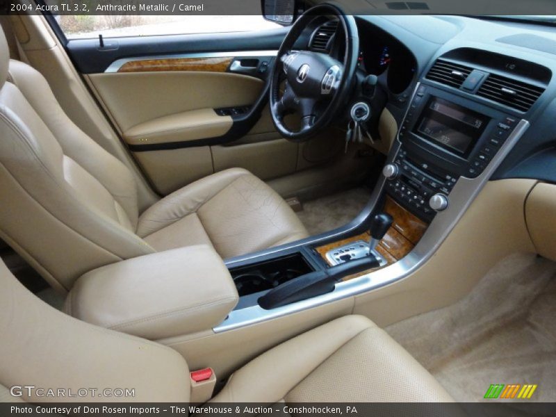 Anthracite Metallic / Camel 2004 Acura TL 3.2