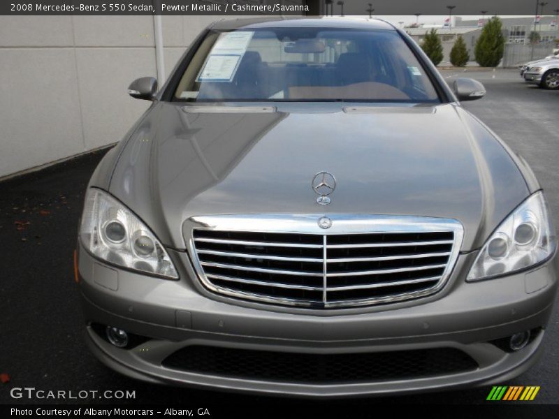 Pewter Metallic / Cashmere/Savanna 2008 Mercedes-Benz S 550 Sedan