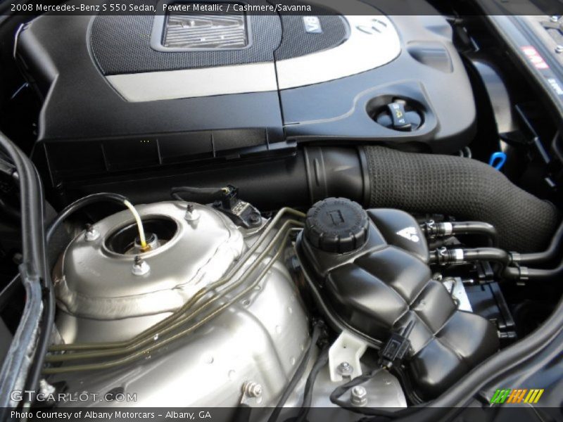 Pewter Metallic / Cashmere/Savanna 2008 Mercedes-Benz S 550 Sedan