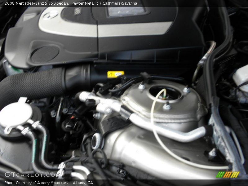 Pewter Metallic / Cashmere/Savanna 2008 Mercedes-Benz S 550 Sedan