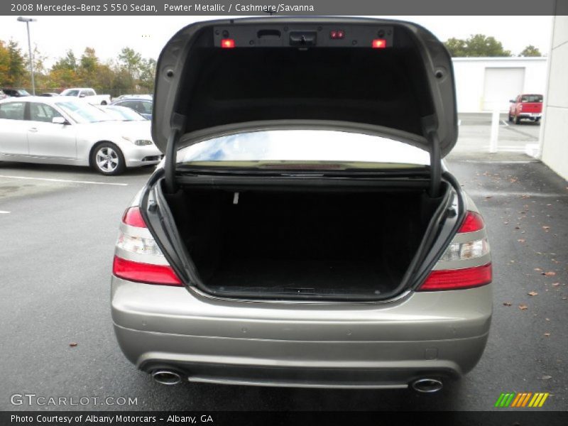 Pewter Metallic / Cashmere/Savanna 2008 Mercedes-Benz S 550 Sedan