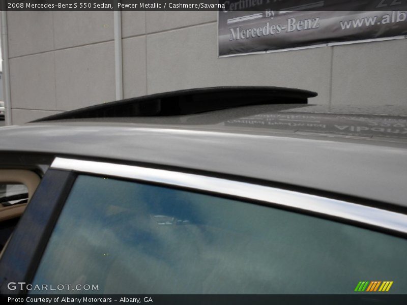Pewter Metallic / Cashmere/Savanna 2008 Mercedes-Benz S 550 Sedan