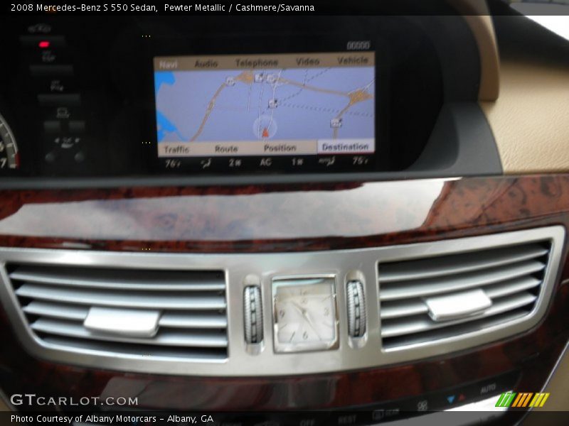 Pewter Metallic / Cashmere/Savanna 2008 Mercedes-Benz S 550 Sedan