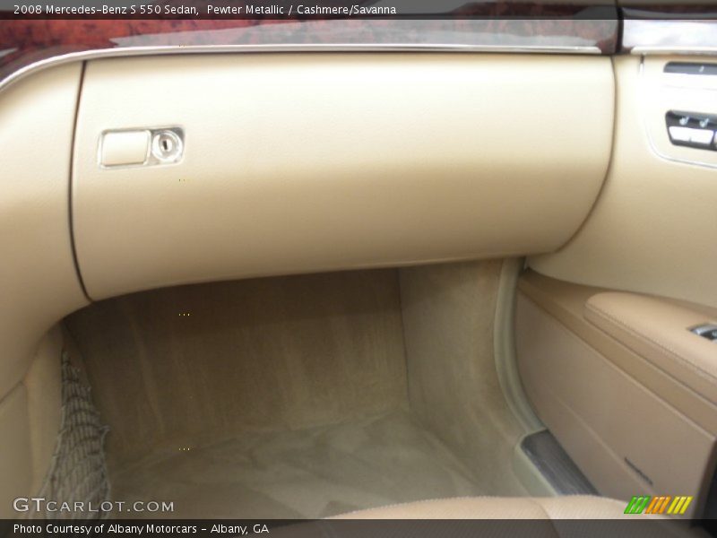 Pewter Metallic / Cashmere/Savanna 2008 Mercedes-Benz S 550 Sedan