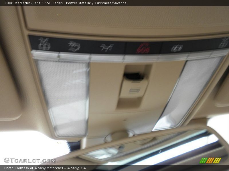 Pewter Metallic / Cashmere/Savanna 2008 Mercedes-Benz S 550 Sedan