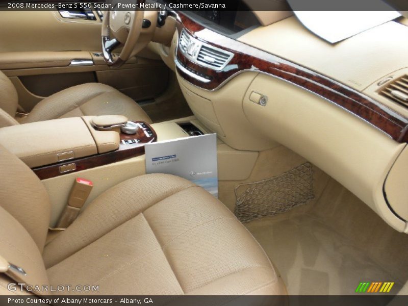 Pewter Metallic / Cashmere/Savanna 2008 Mercedes-Benz S 550 Sedan