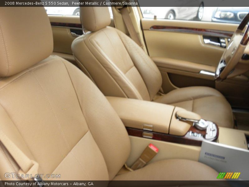 Pewter Metallic / Cashmere/Savanna 2008 Mercedes-Benz S 550 Sedan