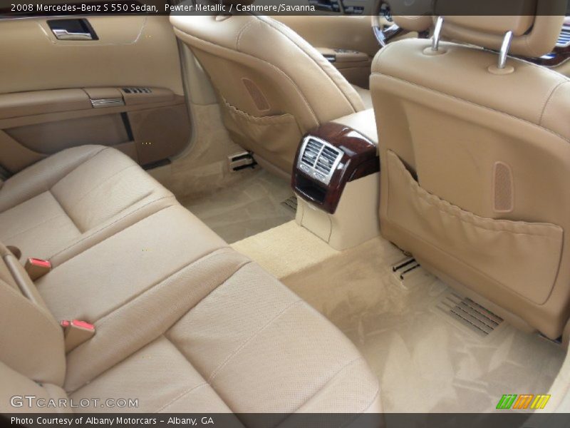 Pewter Metallic / Cashmere/Savanna 2008 Mercedes-Benz S 550 Sedan