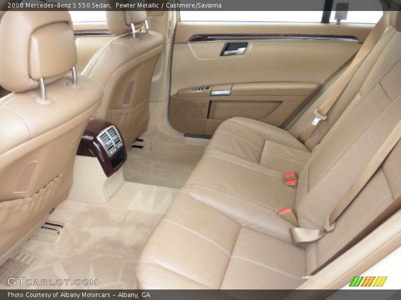 Pewter Metallic / Cashmere/Savanna 2008 Mercedes-Benz S 550 Sedan