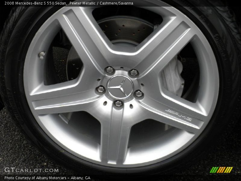 Pewter Metallic / Cashmere/Savanna 2008 Mercedes-Benz S 550 Sedan
