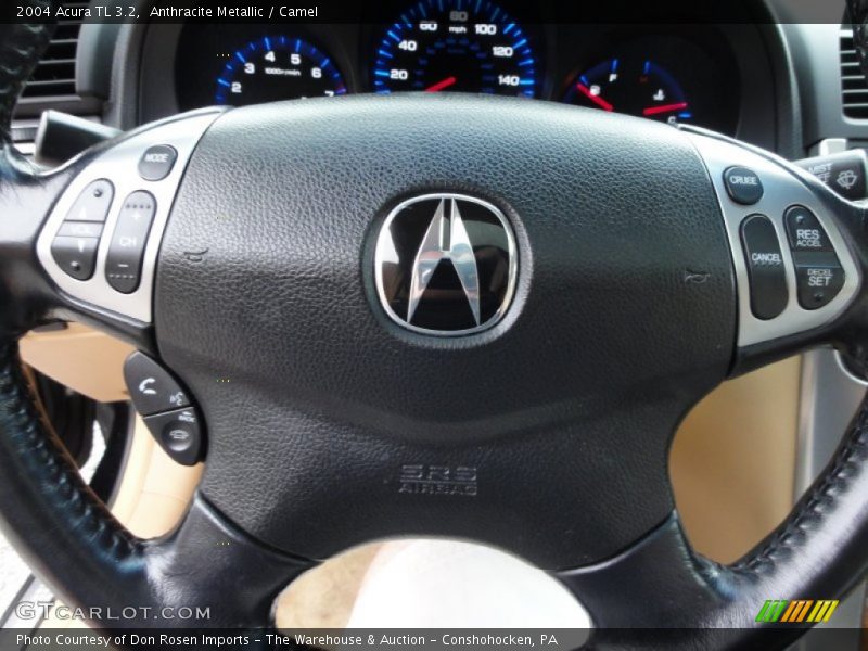 Anthracite Metallic / Camel 2004 Acura TL 3.2