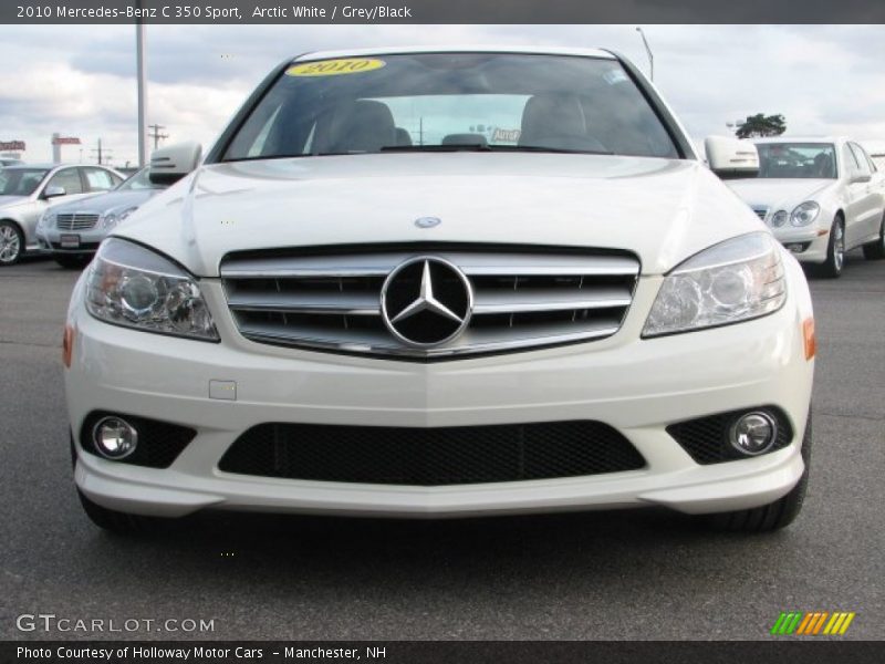 Arctic White / Grey/Black 2010 Mercedes-Benz C 350 Sport