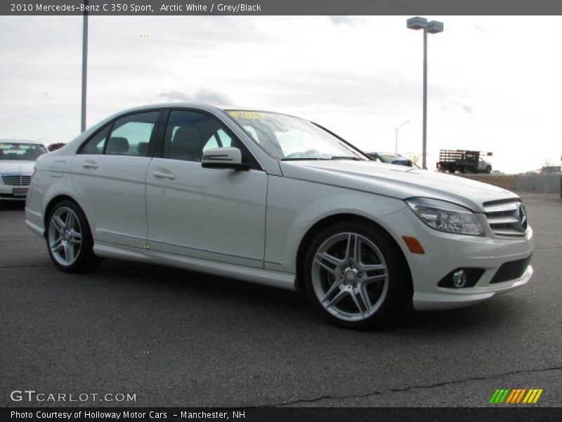 Arctic White / Grey/Black 2010 Mercedes-Benz C 350 Sport