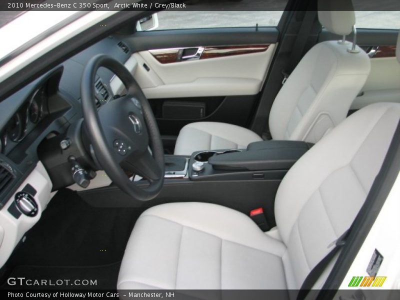 Arctic White / Grey/Black 2010 Mercedes-Benz C 350 Sport