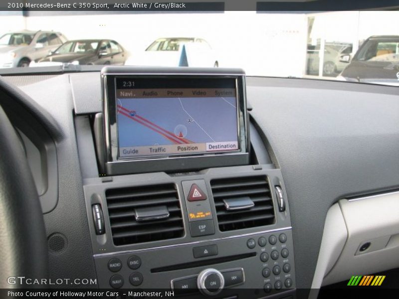 Arctic White / Grey/Black 2010 Mercedes-Benz C 350 Sport