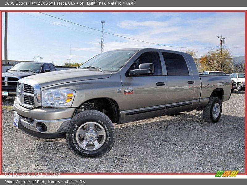 Light Khaki Metallic / Khaki 2008 Dodge Ram 2500 SXT Mega Cab 4x4