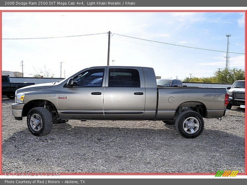 Light Khaki Metallic / Khaki 2008 Dodge Ram 2500 SXT Mega Cab 4x4