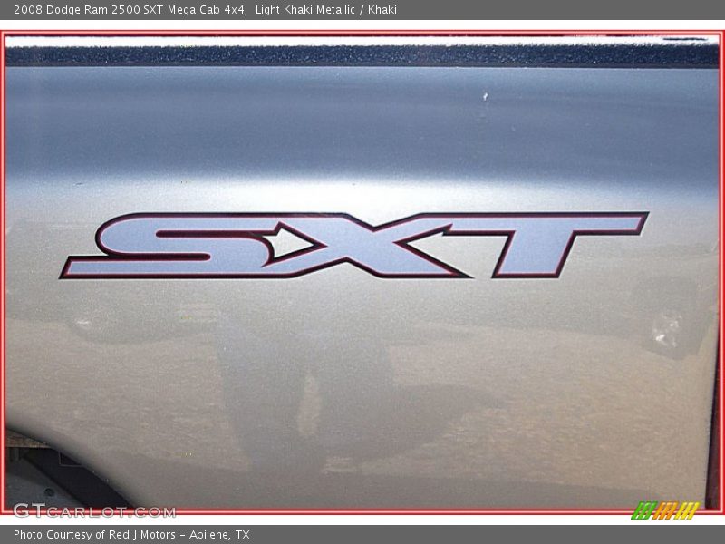 Light Khaki Metallic / Khaki 2008 Dodge Ram 2500 SXT Mega Cab 4x4