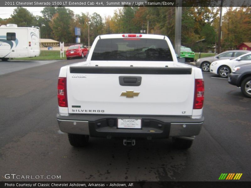 Summit White / Light Titanium/Ebony 2011 Chevrolet Silverado 1500 LT Extended Cab 4x4