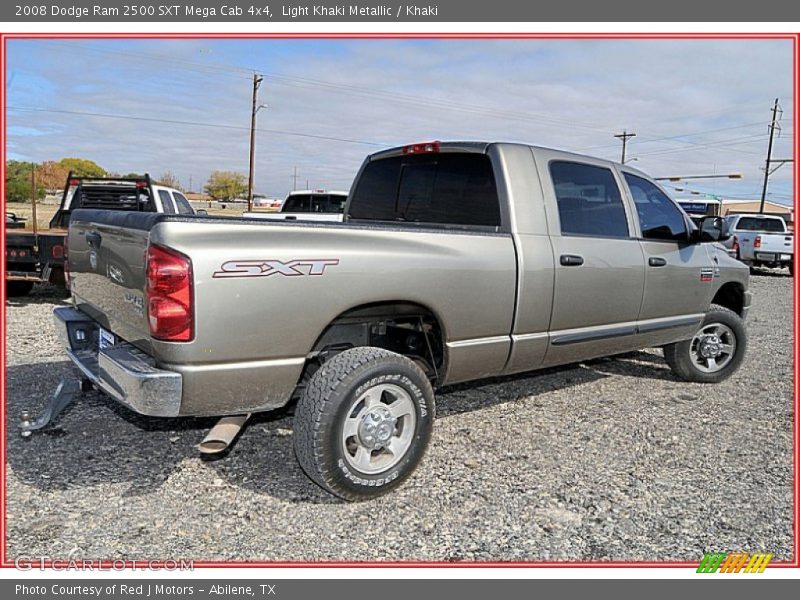 Light Khaki Metallic / Khaki 2008 Dodge Ram 2500 SXT Mega Cab 4x4