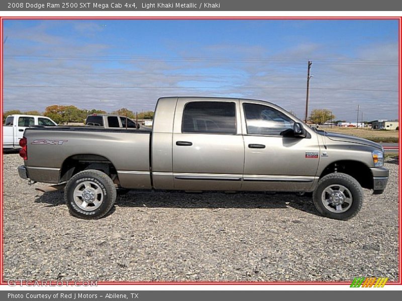Light Khaki Metallic / Khaki 2008 Dodge Ram 2500 SXT Mega Cab 4x4