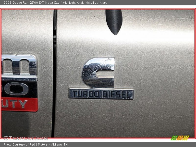Light Khaki Metallic / Khaki 2008 Dodge Ram 2500 SXT Mega Cab 4x4