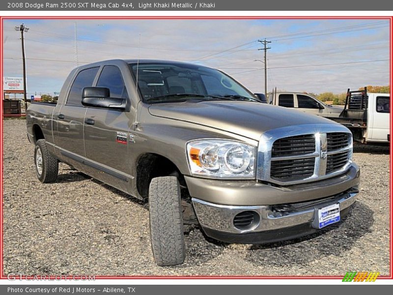 Light Khaki Metallic / Khaki 2008 Dodge Ram 2500 SXT Mega Cab 4x4