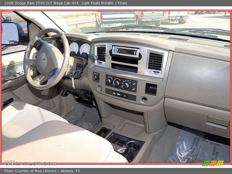 Light Khaki Metallic / Khaki 2008 Dodge Ram 2500 SXT Mega Cab 4x4