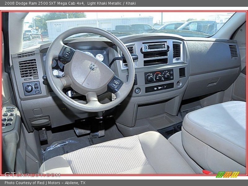 Light Khaki Metallic / Khaki 2008 Dodge Ram 2500 SXT Mega Cab 4x4