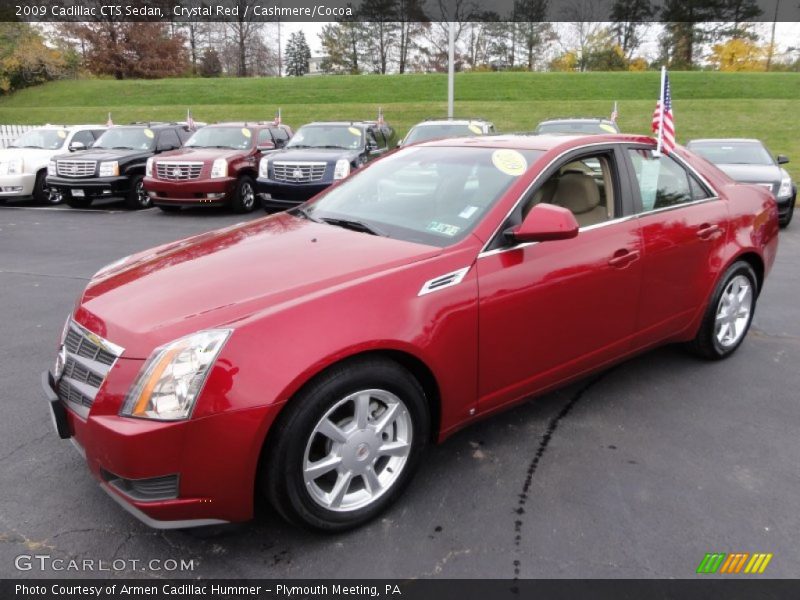 Crystal Red / Cashmere/Cocoa 2009 Cadillac CTS Sedan