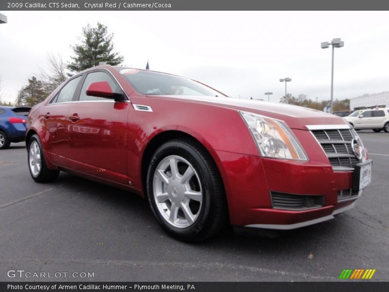 Crystal Red / Cashmere/Cocoa 2009 Cadillac CTS Sedan