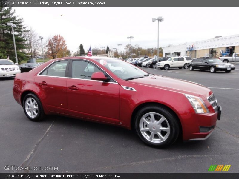 Crystal Red / Cashmere/Cocoa 2009 Cadillac CTS Sedan