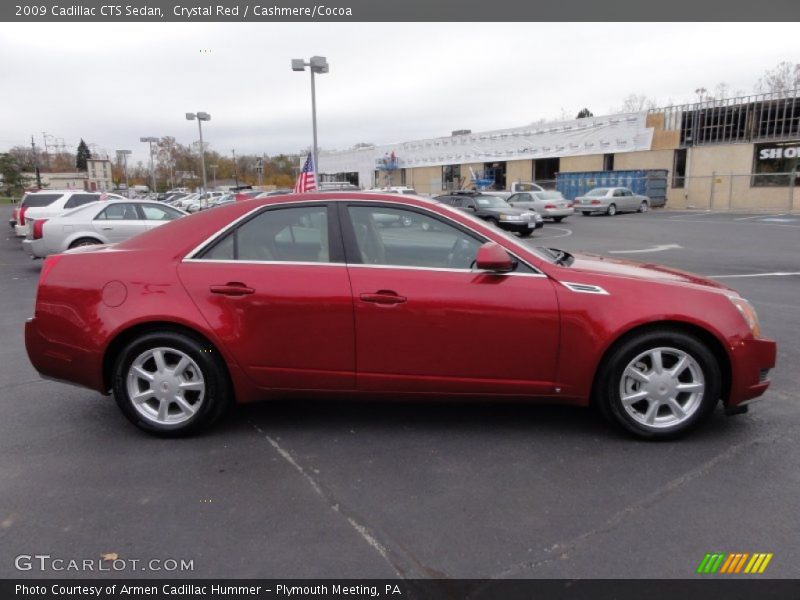 Crystal Red / Cashmere/Cocoa 2009 Cadillac CTS Sedan