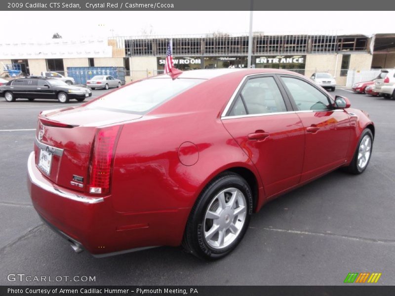 Crystal Red / Cashmere/Cocoa 2009 Cadillac CTS Sedan