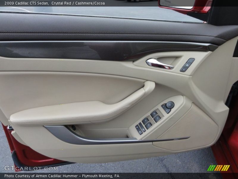 Crystal Red / Cashmere/Cocoa 2009 Cadillac CTS Sedan