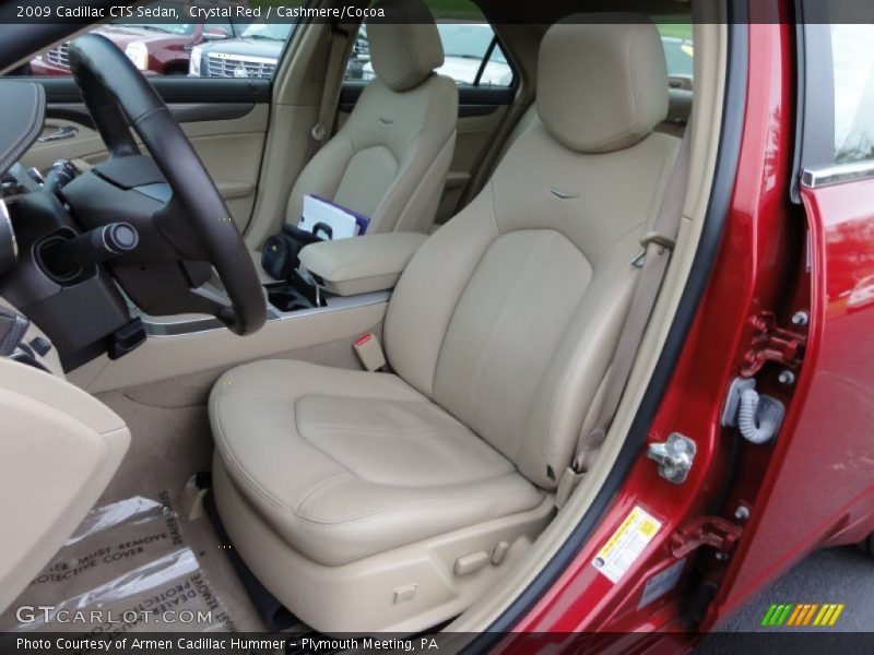 Crystal Red / Cashmere/Cocoa 2009 Cadillac CTS Sedan