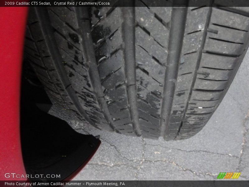 Crystal Red / Cashmere/Cocoa 2009 Cadillac CTS Sedan