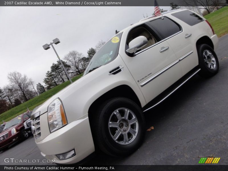 White Diamond / Cocoa/Light Cashmere 2007 Cadillac Escalade AWD