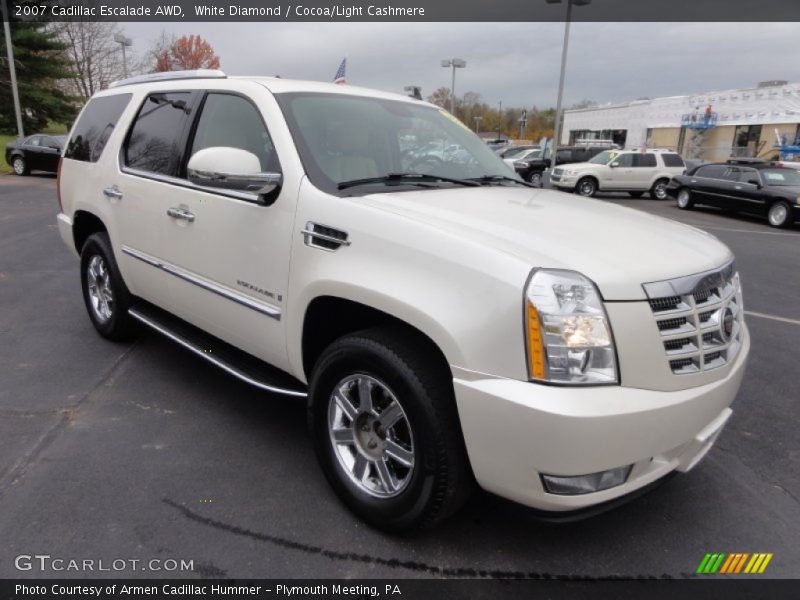 White Diamond / Cocoa/Light Cashmere 2007 Cadillac Escalade AWD