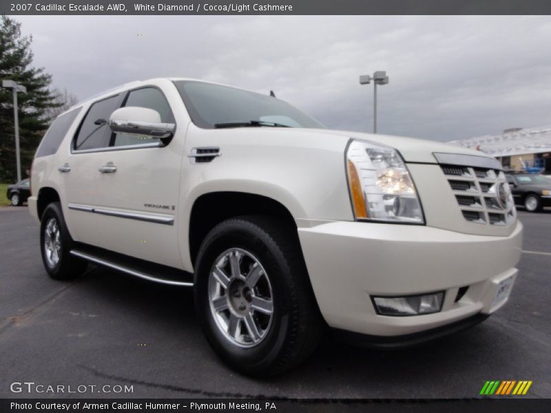 White Diamond / Cocoa/Light Cashmere 2007 Cadillac Escalade AWD