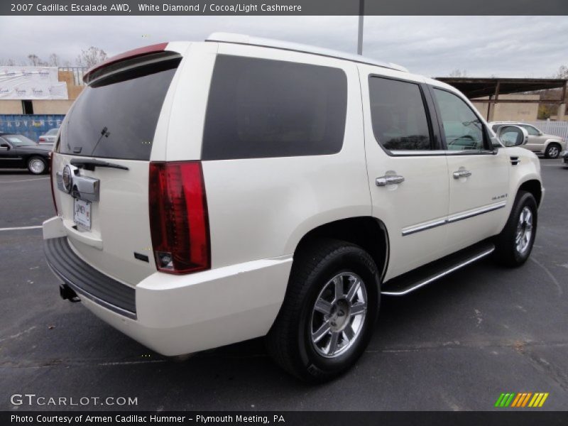 White Diamond / Cocoa/Light Cashmere 2007 Cadillac Escalade AWD