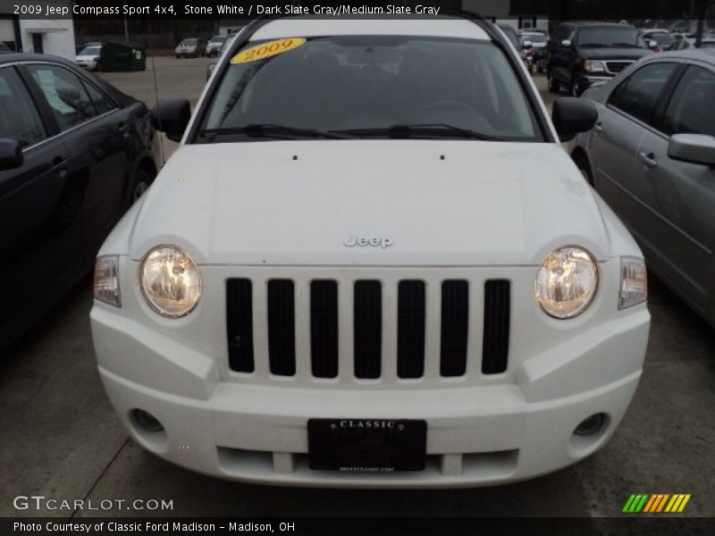 Stone White / Dark Slate Gray/Medium Slate Gray 2009 Jeep Compass Sport 4x4